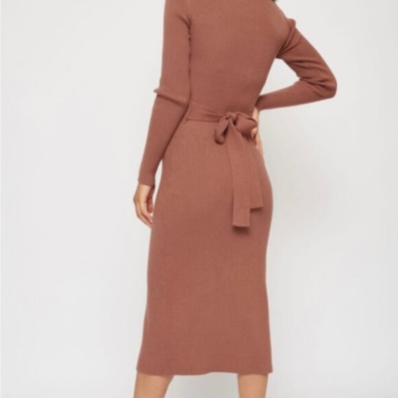 Dynamite Bardot Knit Midi Sweaterdress - Picture 2 of 5